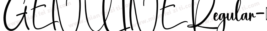 GENUINE Regular字体转换